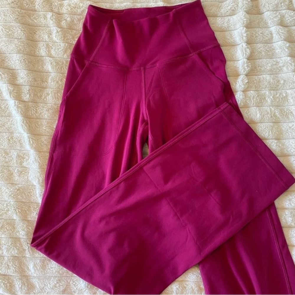Lululemon Athletica Pink Wide Leg Pants